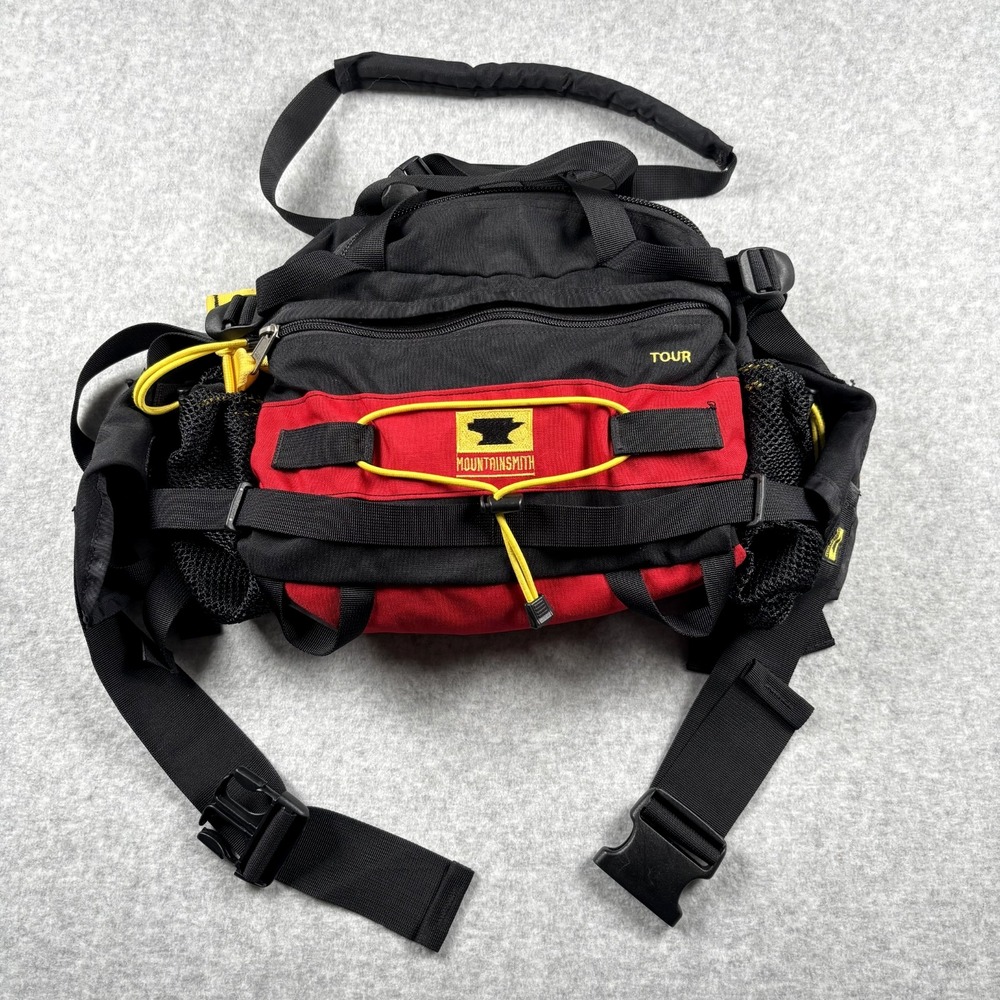 Mountainsmith Tour Lumbar Pack Red Black Yellow Hiking Waist Fanny Pack 9L